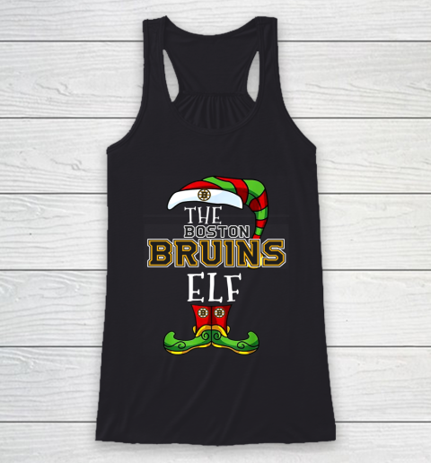 Boston Bruins Christmas ELF Funny NHL Racerback Tank