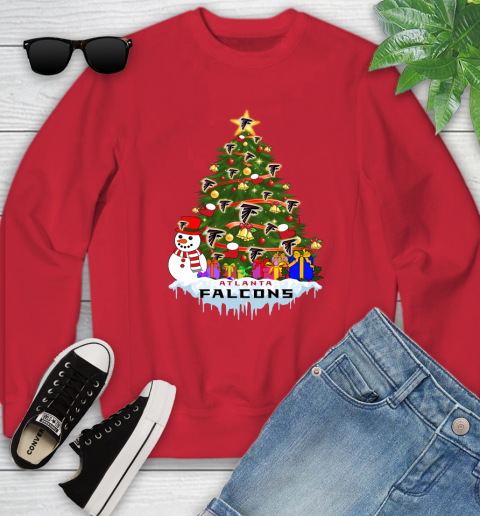 Atlanta Falcons Merry Christmas NFL Football Sports Youth Sweatshirt 9