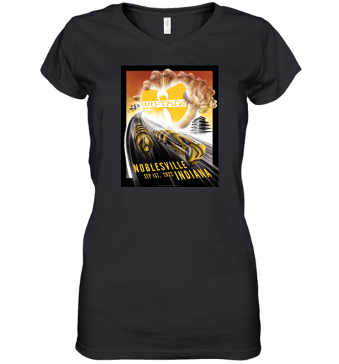 Wu Tang Clan Noblesville September 1, 2022 Women's V-Neck T-Shirt
