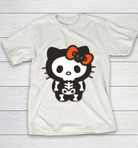 Hello Kitty Skeleton Halloween Youth T-Shirt