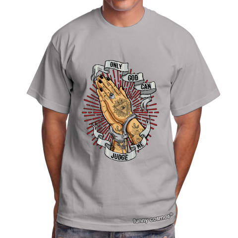Air Jordan 1 Smoke Grey Chicago Matching Sneaker Tshirt Only God Can Judge Me Red and White Jordan Tshirt