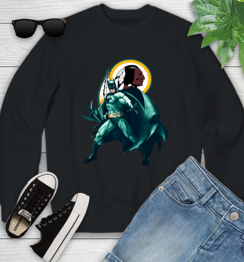 NFL Batman Football Sports Washington Redskins Youth Sweatshirt 2