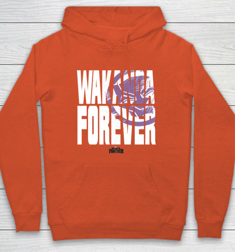For Fan Black Panther WAKANDA FOREVER Hidden Logo Hoodie Tee For