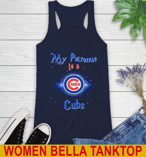 MLB Baseball Harry Potter My Patronus Is A Chicago Cubs Racerback Tank 9