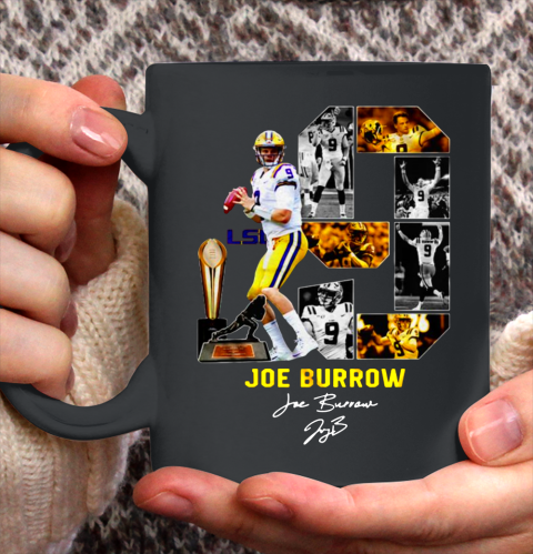 Joe Burrow 9 LSU Tigers Signature Ceramic Mug 11oz