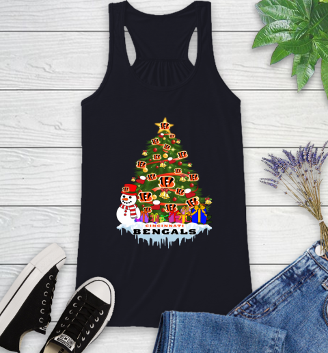 Cincinnati Bengals Merry Christmas NFL Football Sports Racerback Tank 10