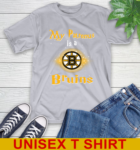 NHL Hockey Harry Potter My Patronus Is A Boston Bruins T-Shirt 5
