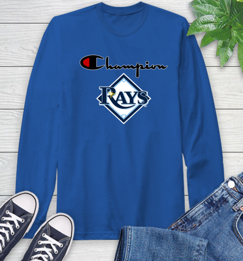 MLB Baseball Tampa Bay Rays Champion Shirt Long Sleeve T-Shirt 7