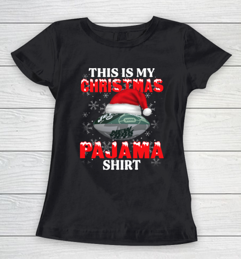 New York Jets This Is My Christmas Pajama Shirt NFL Women's T-Shirt