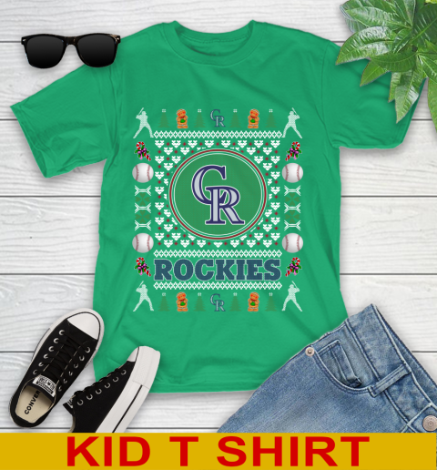Colorado Rockies Merry Christmas MLB Baseball Loyal Fan Youth T-Shirt 7