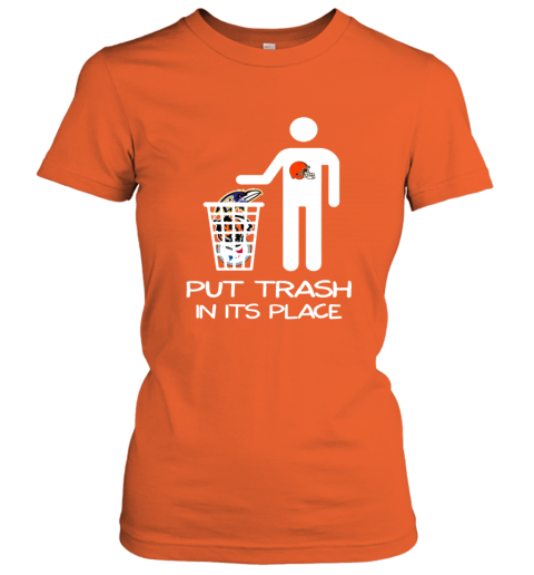 Cleveland Browns Put Trash In Its Place Funny NFL Tank Top 