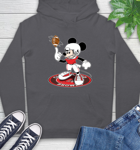 NFL Football Cleveland Browns Cheerful Mickey Disney Shirt Hoodie 7