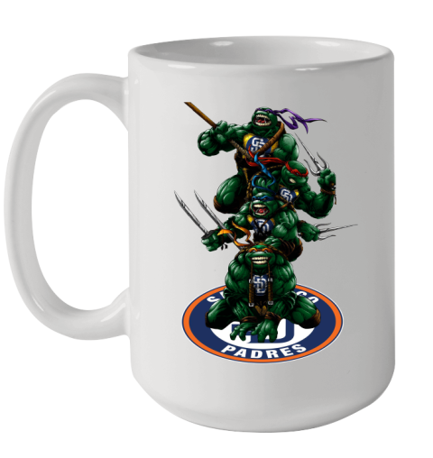 MLB Baseball San Diego Padres Teenage Mutant Ninja Turtles Shirt Ceramic Mug 15oz