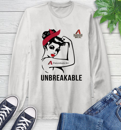 MLB Arizona Diamondbacks Girl Unbreakable Baseball Sports Long Sleeve T-Shirt