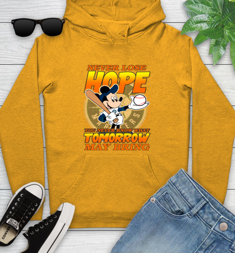 Seattle Mariners MLB Baseball Mickey Disney Never Lose Hope Youth Hoodie 2