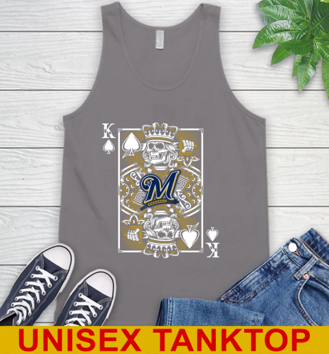 Milwaukee Brewers MLB Baseball The King Of Spades Death Cards Shirt Tank Top 6