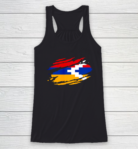 Artsakh Flag Proud Artsakh Support Artsakh Strong Armenia Racerback Tank