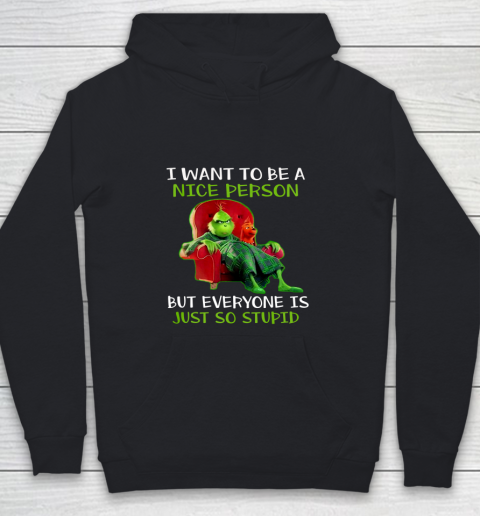 Tee Christmas Grinch Xmas funny quotes Youth Hoodie