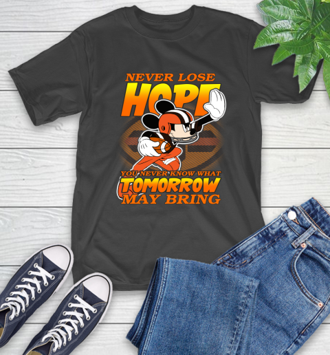 Cleveland Browns NFL Football Mickey Disney Never Lose Hope T-Shirt