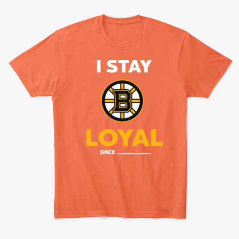 2xoh boston bruins i stay loyal classic t shirt 2 front orange
