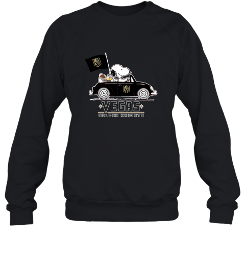 Snoopy And Woodstock Ride The Vegas Golden Knighta Car NHL Sweatshirt