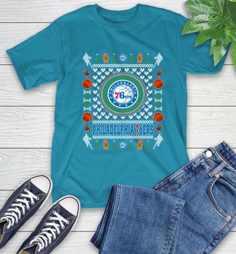 Philadelphia 76ers Merry Christmas NBA Basketball Loyal Fan Ugly Shirt 9