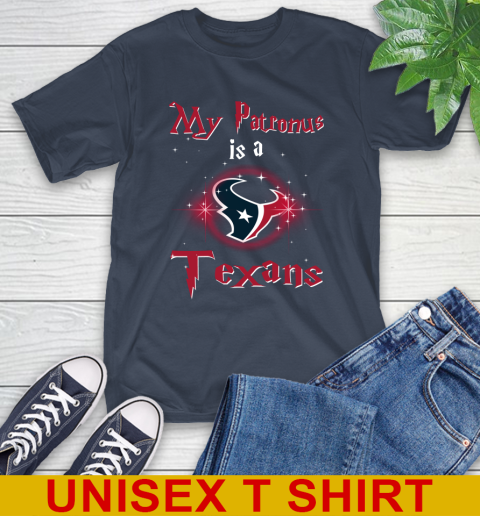 NFL Football Harry Potter My Patronus Is A Houston Texans T-Shirt 3