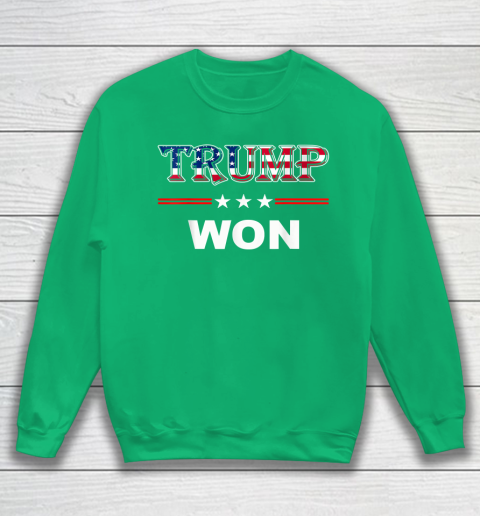 Trump Won T Shirt 4th of July American Flag Sweatshirt 5