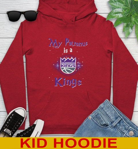 NBA Basketball Harry Potter My Patronus Is A Sacramento Kings Youth Hoodie 11