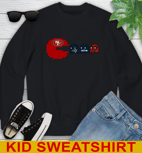 San Francisco 49ers NFL Football Pac Man Champion Youth Sweatshirt 2