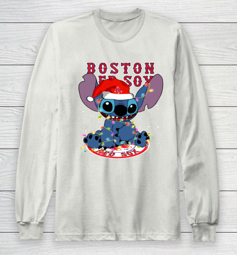 Boston Red Sox MLB noel stitch Baseball Christmas Long Sleeve T-Shirt 9