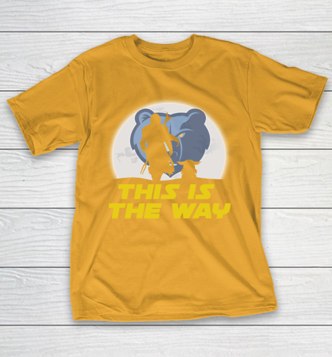Memphis Grizzlies NBA Basketball Star Wars Yoda And Mandalorian This Is The Way T-Shirt 2