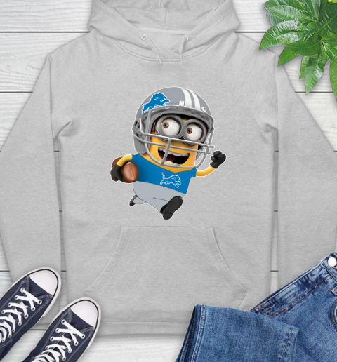 NFL Detroit Lions Minions Disney Football Sports Hoodie 6