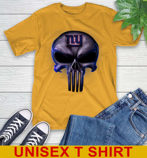 New York Giants NFL Football Punisher Skull Sports T-Shirt 2