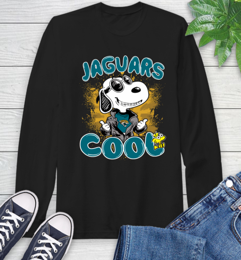 NFL Football Jacksonville Jaguars Cool Snoopy Shirt Long Sleeve T-Shirt