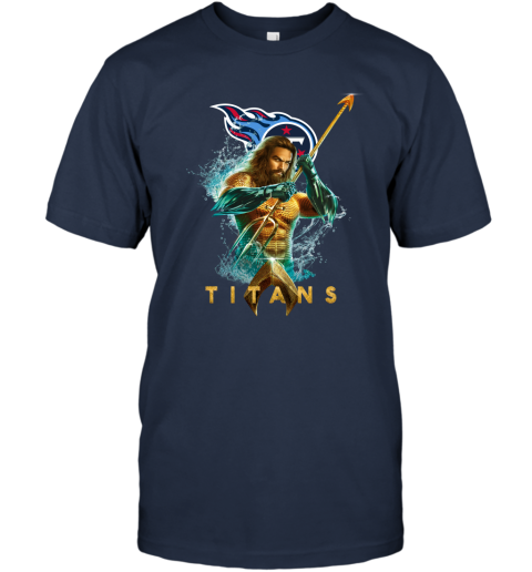 NFL Tennessee Titans Aquaman DC Football Sports VorTuzVuREl classic t shirt 2 95 151514 front navy