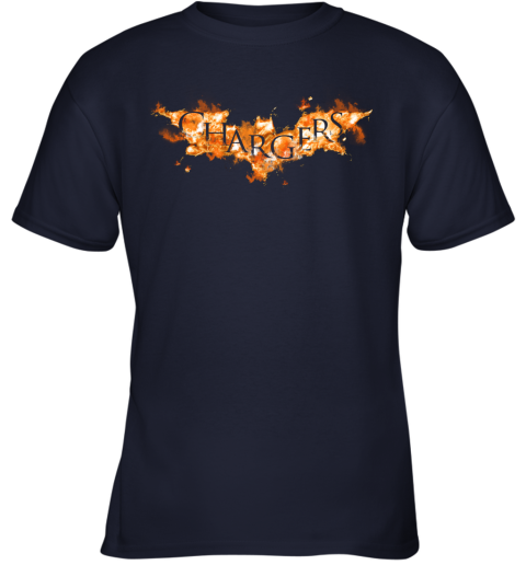 NFL Los Angeles Chargers Batman Logo DC Football Sports 7HCyl8jNVRW youth t shirt 26 95 151514 front navy