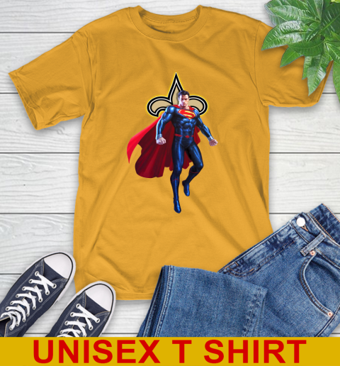 NFL Superman DC Sports Football New Orleans Saints T-Shirt 3