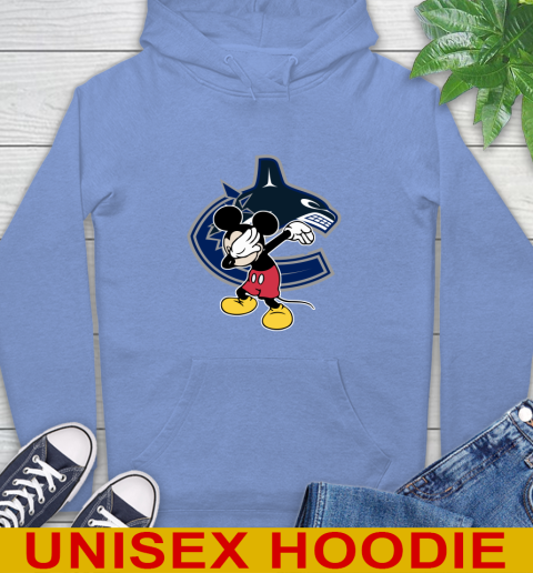 Vancouver Canucks NHL Hockey Dabbing Mickey Disney Sports Hoodie 11