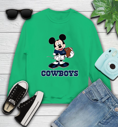 NFL Football Dallas Cowboys Cheerful Mickey Mouse Shirt Sweatshirt 7