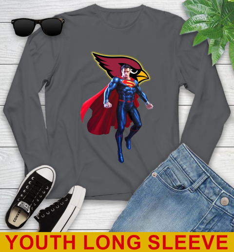 NFL Superman DC Sports Football Arizona Cardinals Youth Long Sleeve 9