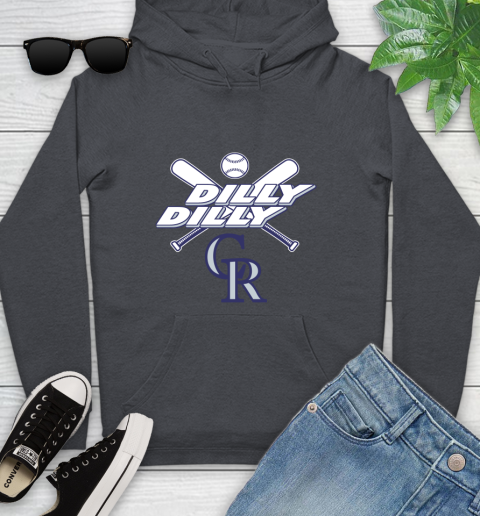 MLB Colorado Rockies Dilly Dilly Baseball Sports Youth Hoodie 8