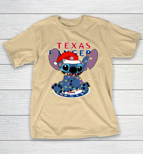 Texas Rangers MLB noel stitch Baseball Christmas T-Shirt 5