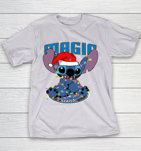 Orlando Magic NBA noel stitch Basketball Christmas Youth T-Shirt 2