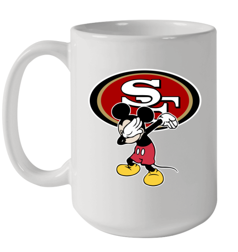 San Francisco 49ers NFL Football Dabbing Mickey Disney Sports Ceramic Mug 15oz