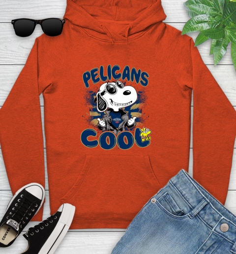 NBA Basketball New Orleans Pelicans Cool Snoopy Shirt Youth Hoodie 4