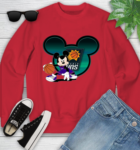 NBA Phoenix Suns Mickey Mouse Disney Basketball Youth Sweatshirt 9