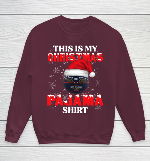 New Orleans Pelicans This Is My Christmas Pajama Shirt NBA Youth Sweatshirt 4