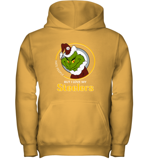 I Hate People But I Love My Pittsburgh Steelers Grinch NFL Youth