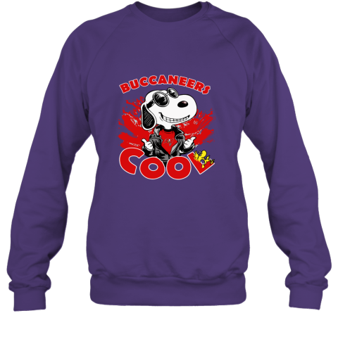krlu tampa bay buccaneers snoopy joe cool were awesome shirt sweatshirt 35 front purple